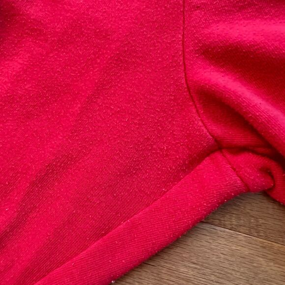 PINK Victoria's Secret Sweatpants Size XS Red/Blue Stripe Fleece Wide Leg - Picture 11 of 13